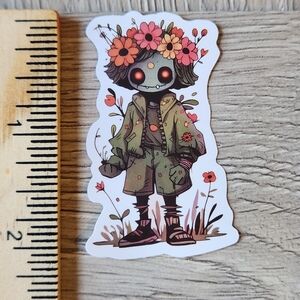 10/$10 Zombie Doll Horror Cartoon Stickers Decals Gothic Mushroom